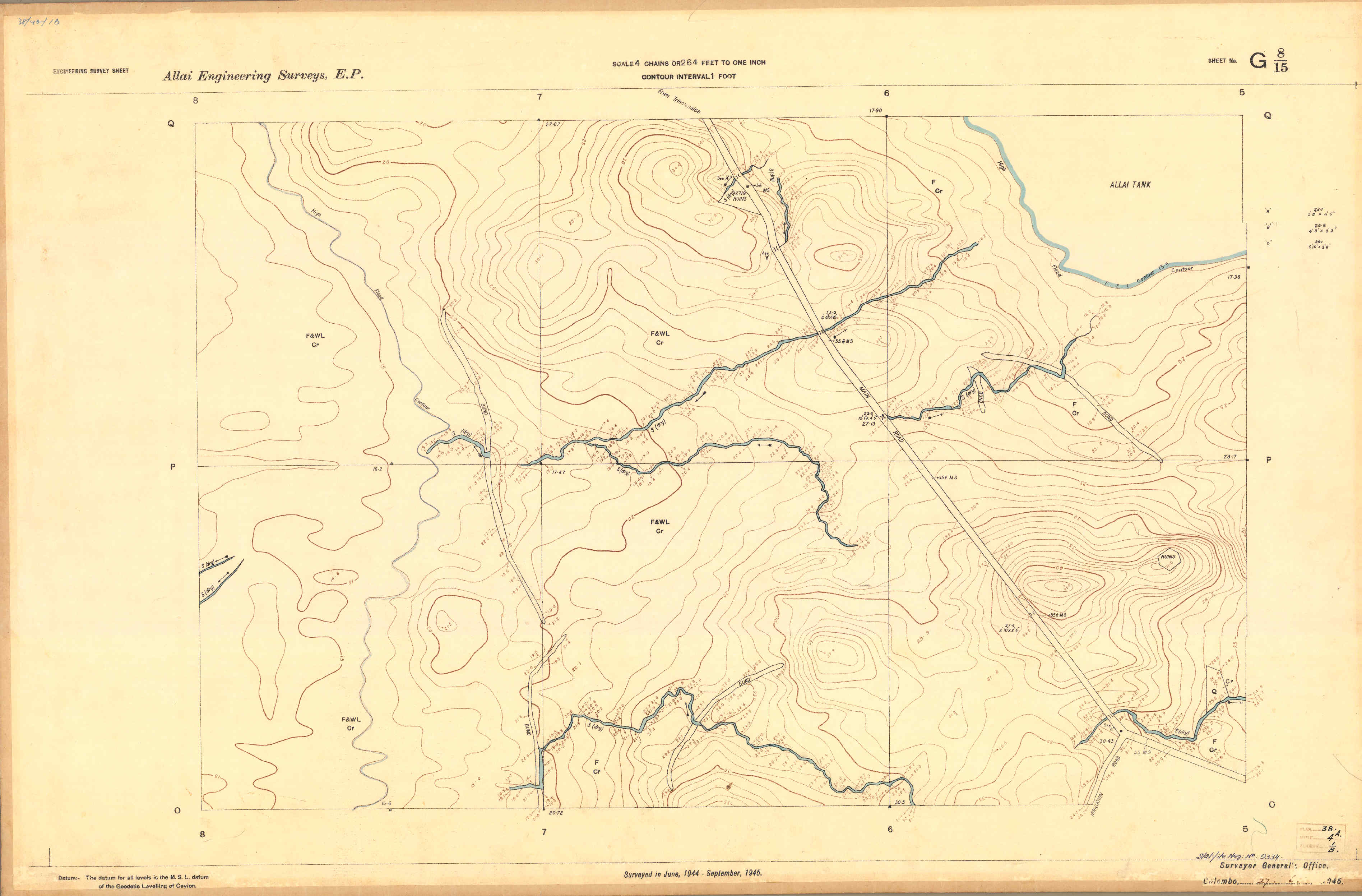 Digitized contours overlaid on basemap
